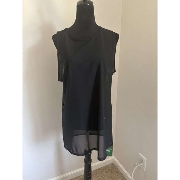 Halara Mesh Round Neck Running Tank Top NWT Size Large - Picture 1 of 11